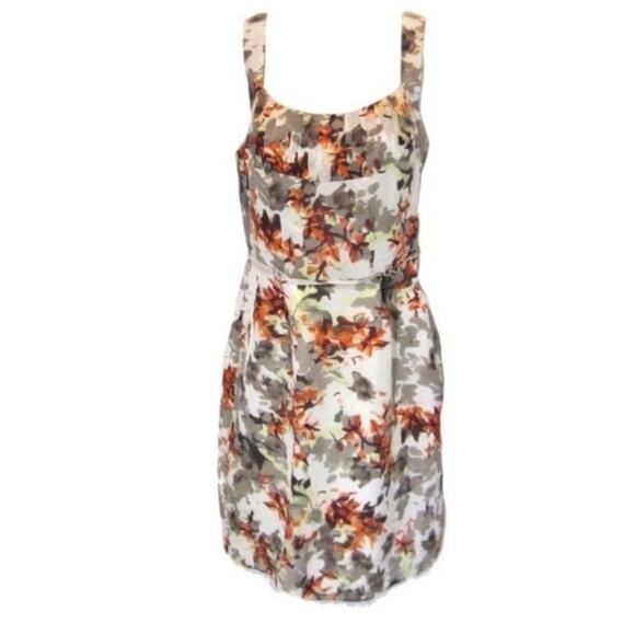 Banana Republic Fall Floral Cotton/Silk Blend Sleeveless Dress Womens Size 6 NWT - Picture 6 of 11